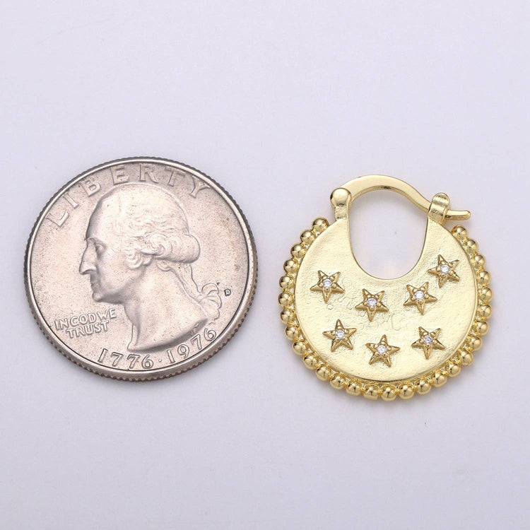Big Statement Gold Earrings
