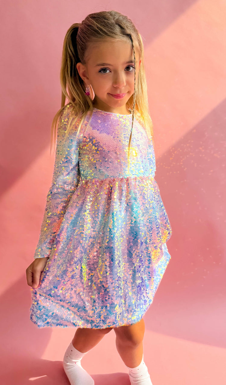 Ombre Sequin Party Dress