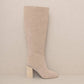 The Cedar Knee High Block Heel Boot