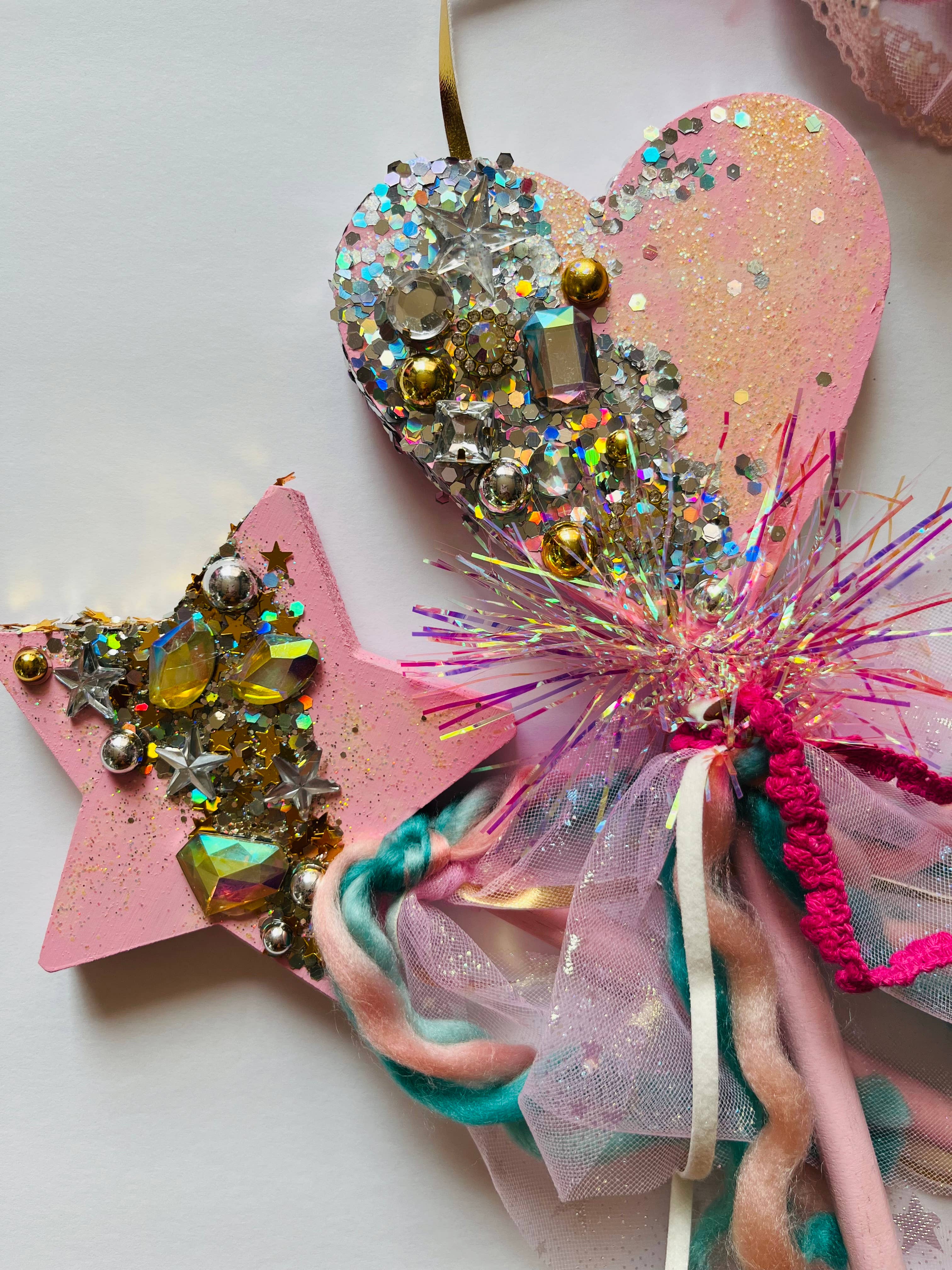 Star Bejeweled wand dress up make believe play