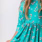 Christmas Candy 3/4 Sleeve Pocket Twirl Dress