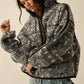 Bandana Sherpa Fleece Half-Zip Pullover Jacket