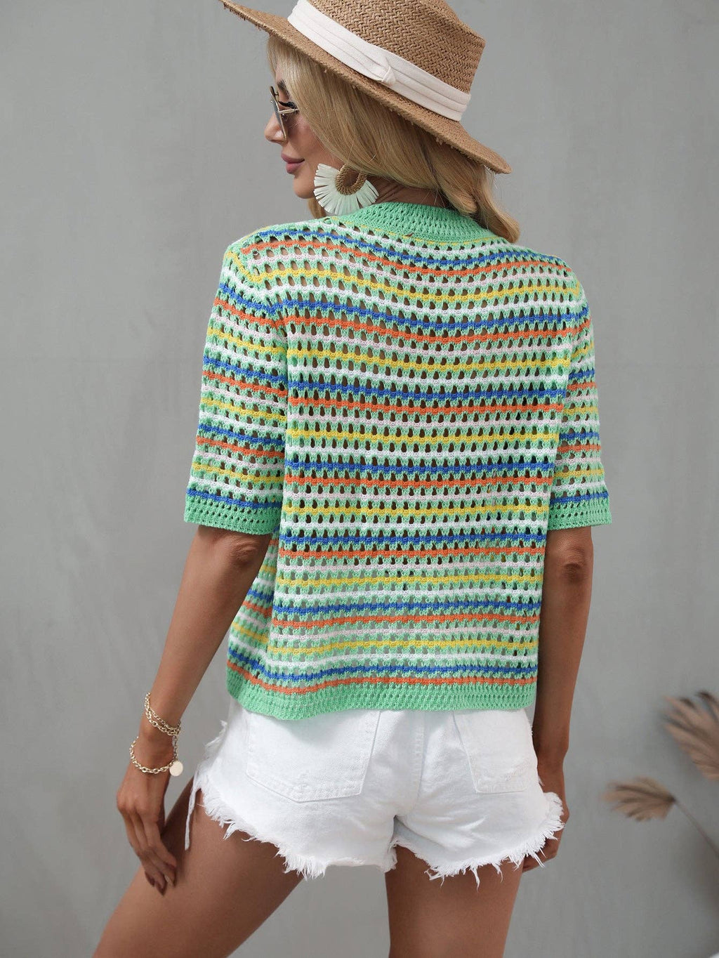 Rainbow Knit Top