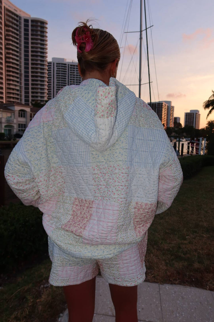 Quilted Pastel Hoodie