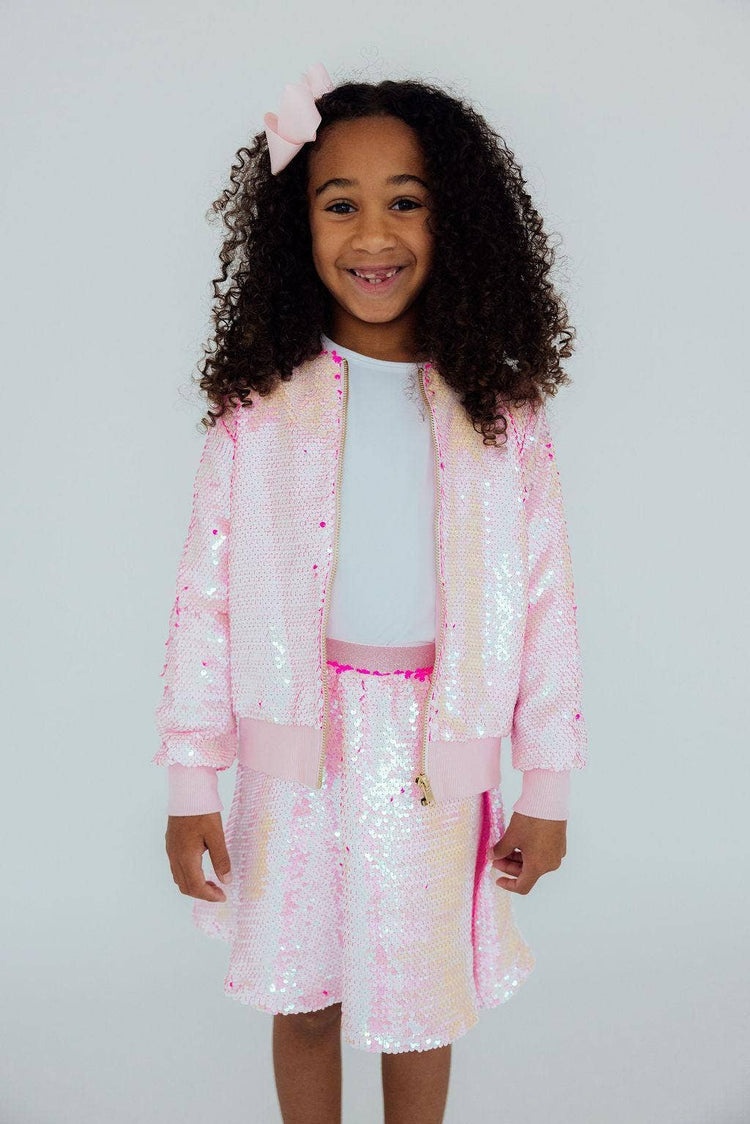 Diva Pink Flip Sequin Jacket