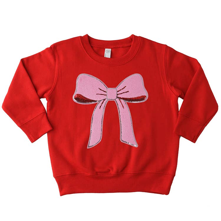 Chenille Bow Sweatshirt
