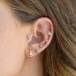 Milky Blue Star Studs