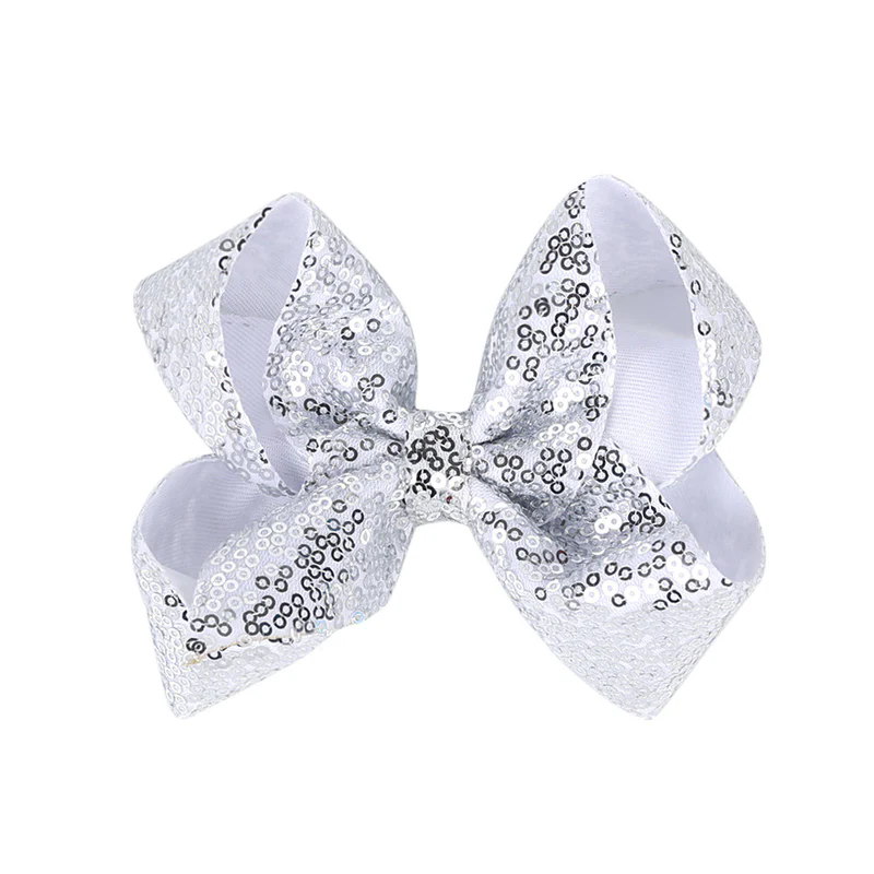 Glam Sequin Bow Hair Clip for Girls – Sparkle & Shine Bow