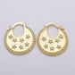 Big Statement Gold Earrings