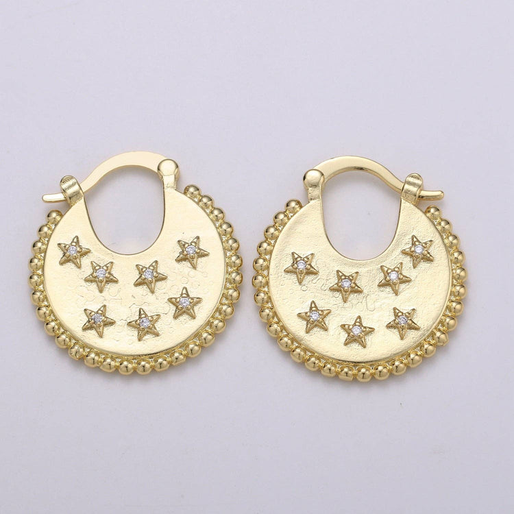 Big Statement Gold Earrings