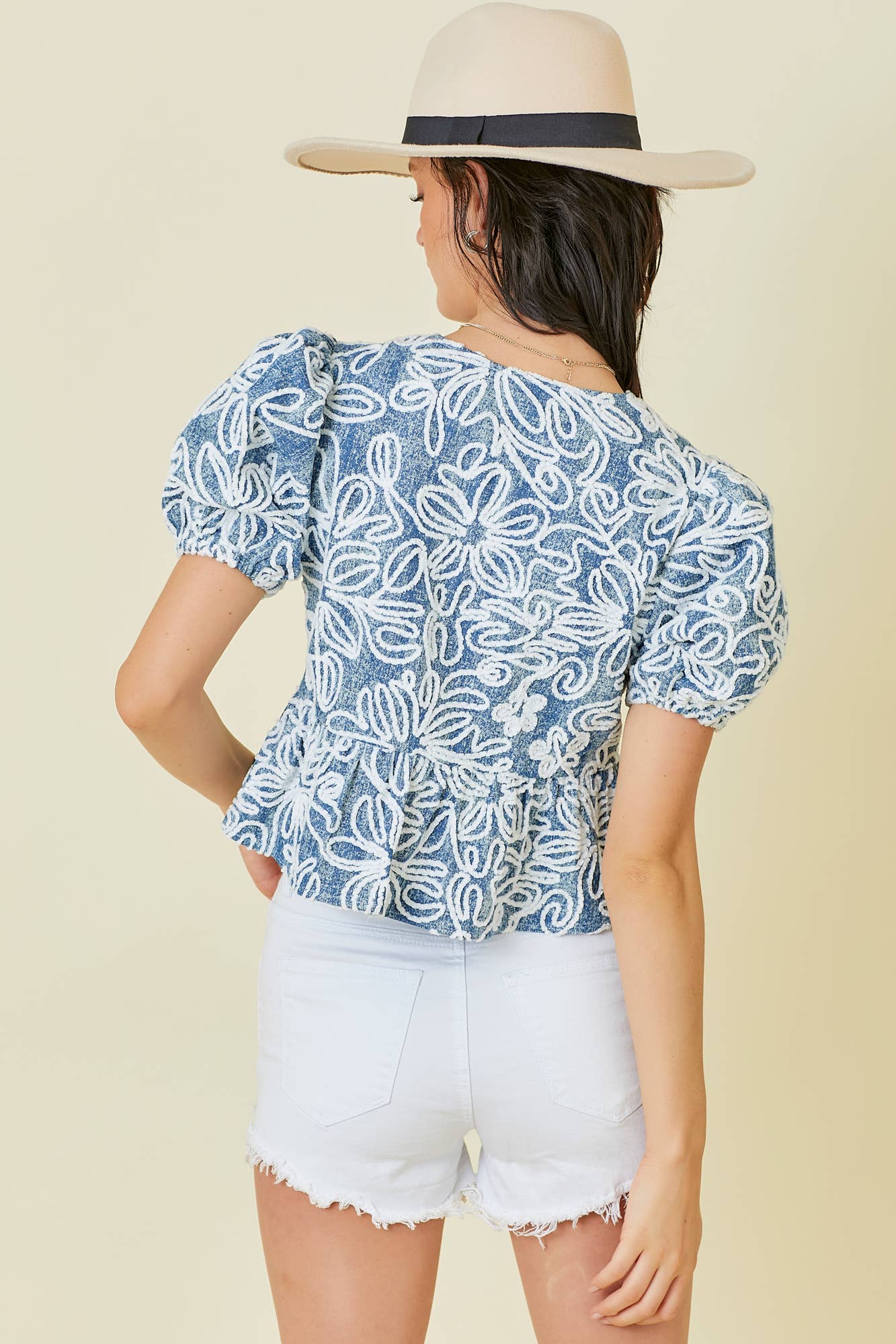 Denim Daisy Top