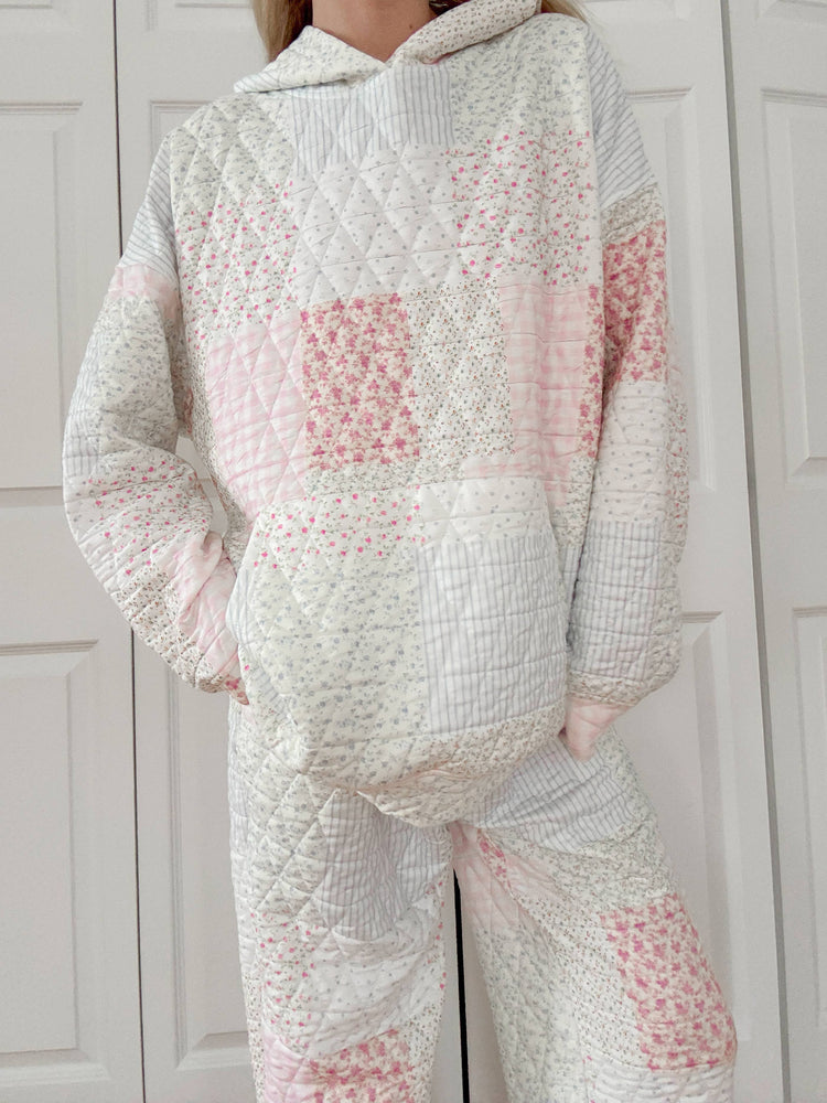 Quilted Pastel Hoodie
