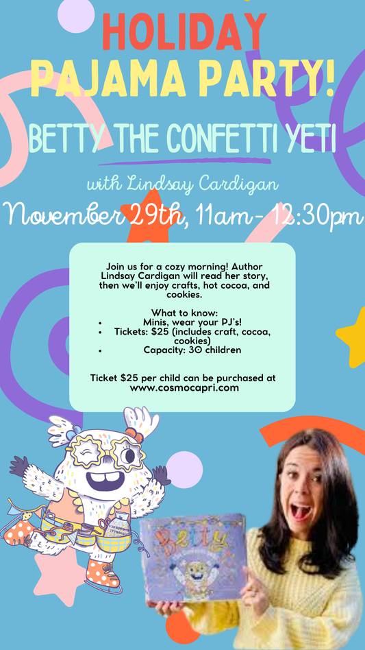 Lynnfield - PJ Party with Betty the Confetti Yeti - Nov 29th 11am