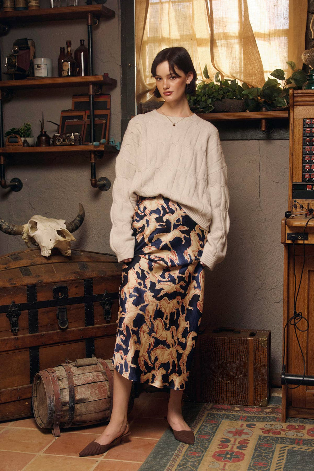 Riverbend Pull On Maxi Skirt