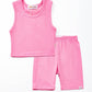 Pink Biker Short Set