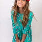 Christmas Candy 3/4 Sleeve Pocket Twirl Dress