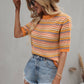 Rainbow Knit Top