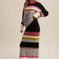 Striped Fuzzy Knit Sweater & Skirt Set