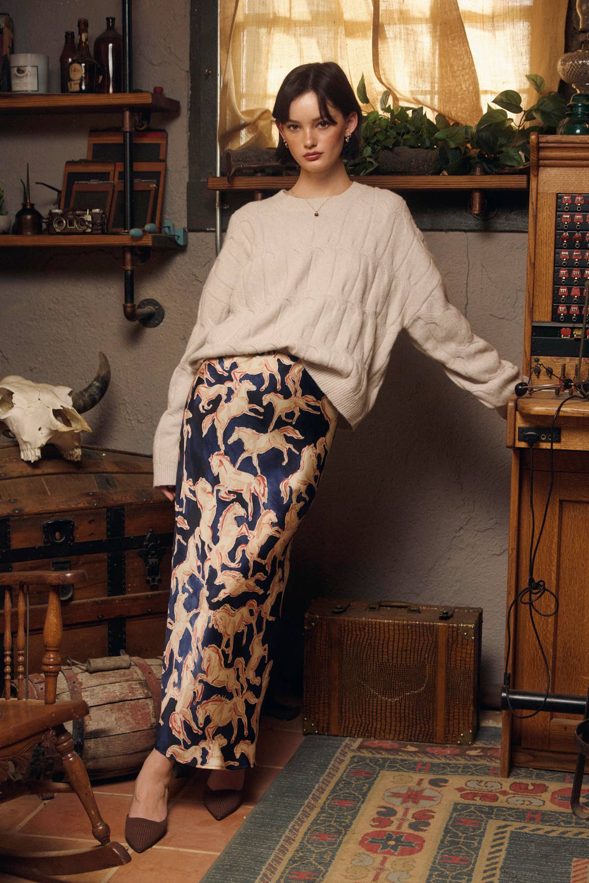 Riverbend Pull On Maxi Skirt