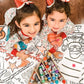 Christmas Coloring Tablecloth | Christmas Family Activity