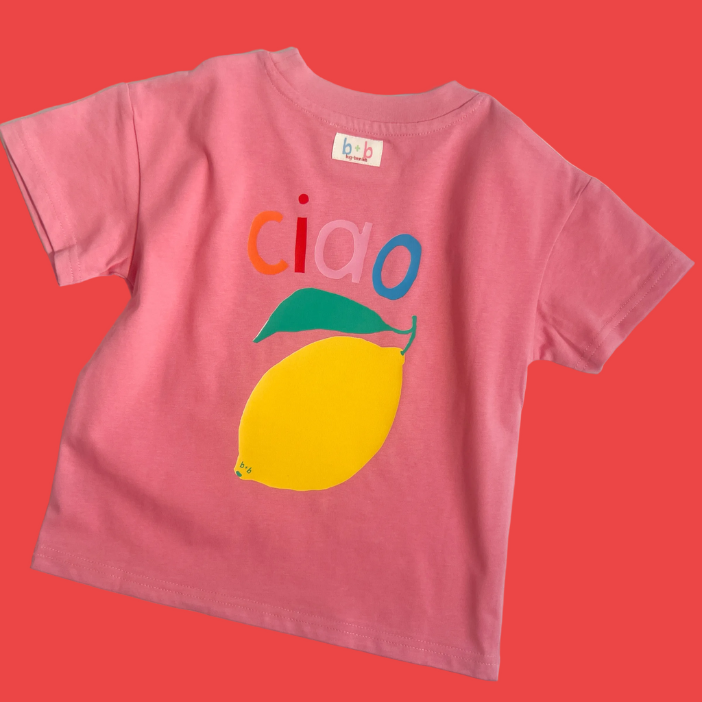 Organic Cotton Tee (Relaxed Fit) - Pink Ciao