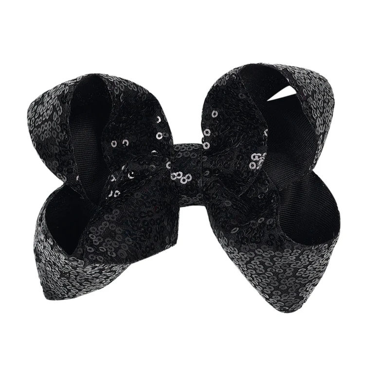 Glam Sequin Bow Hair Clip for Girls – Sparkle & Shine Bow
