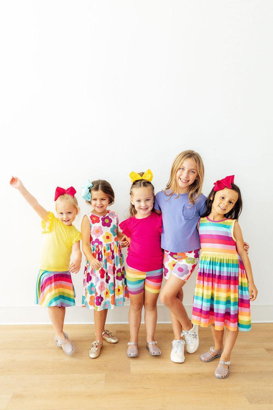 Cheerful Stripes Twirl Shorts