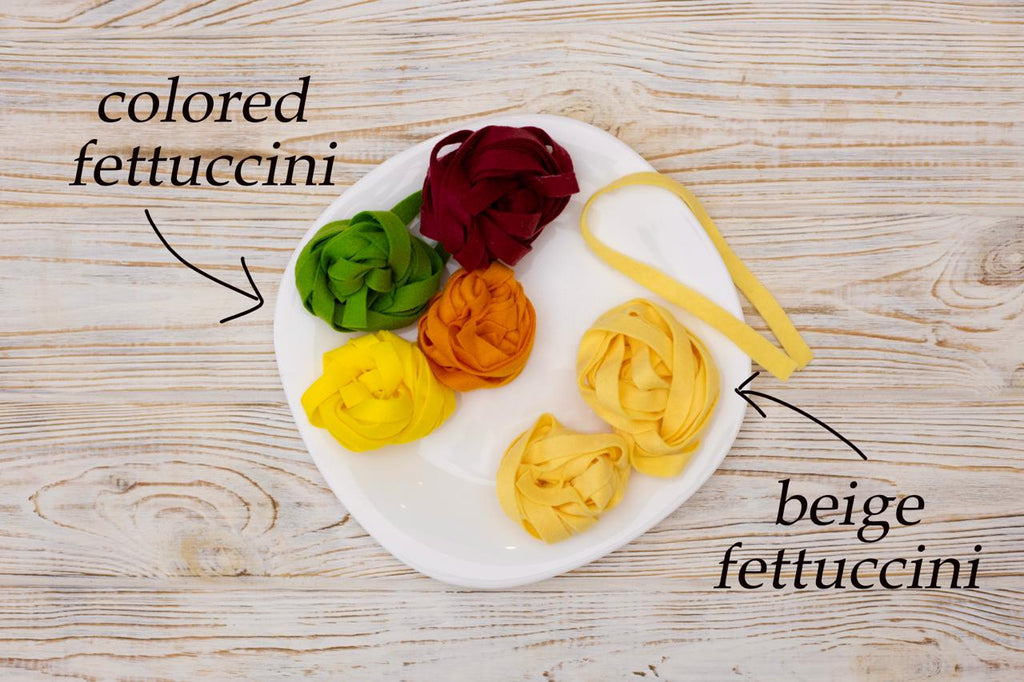 Pasta set plush toy Pretend play food