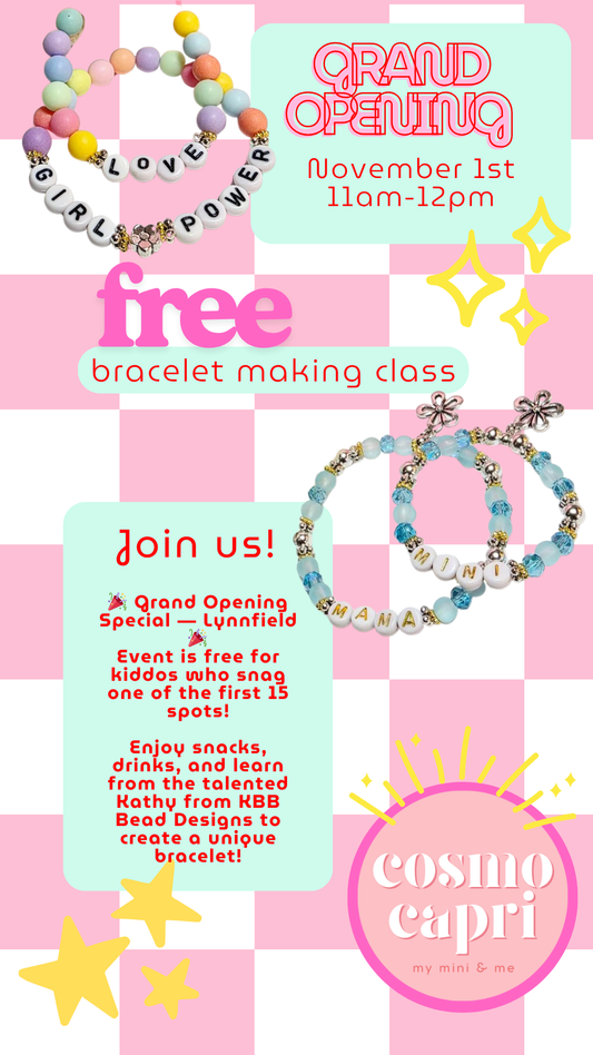 Lynnfield - Grand Opening Bracelet Making Class - Nov 1 st 11am