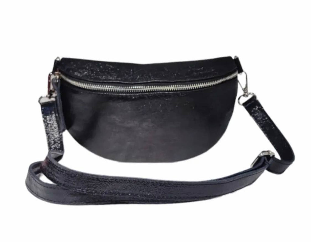 Metallic Cross Body Belt Bag