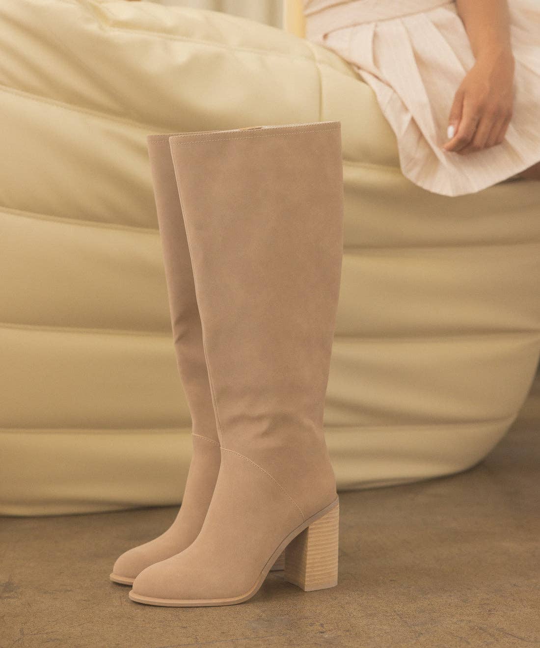 The Cedar Knee High Block Heel Boot