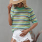 Rainbow Knit Top