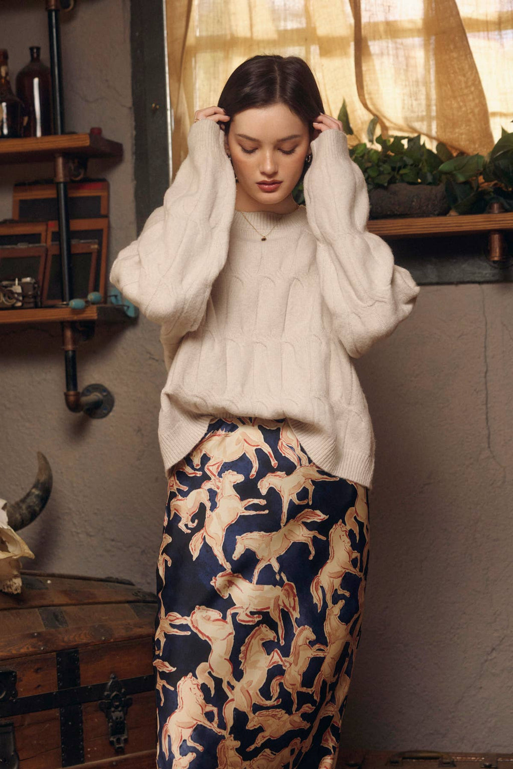 Riverbend Pull On Maxi Skirt