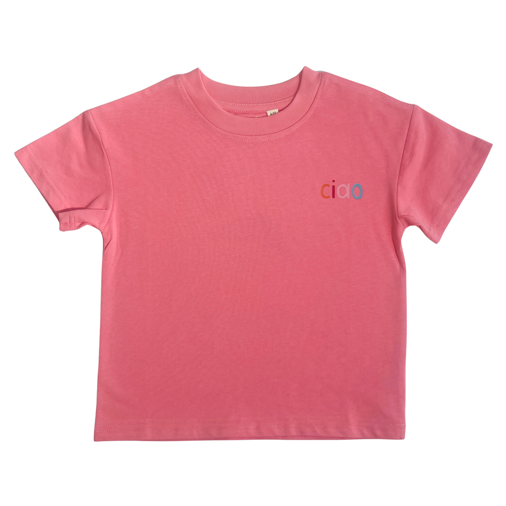 Organic Cotton Tee (Relaxed Fit) - Pink Ciao