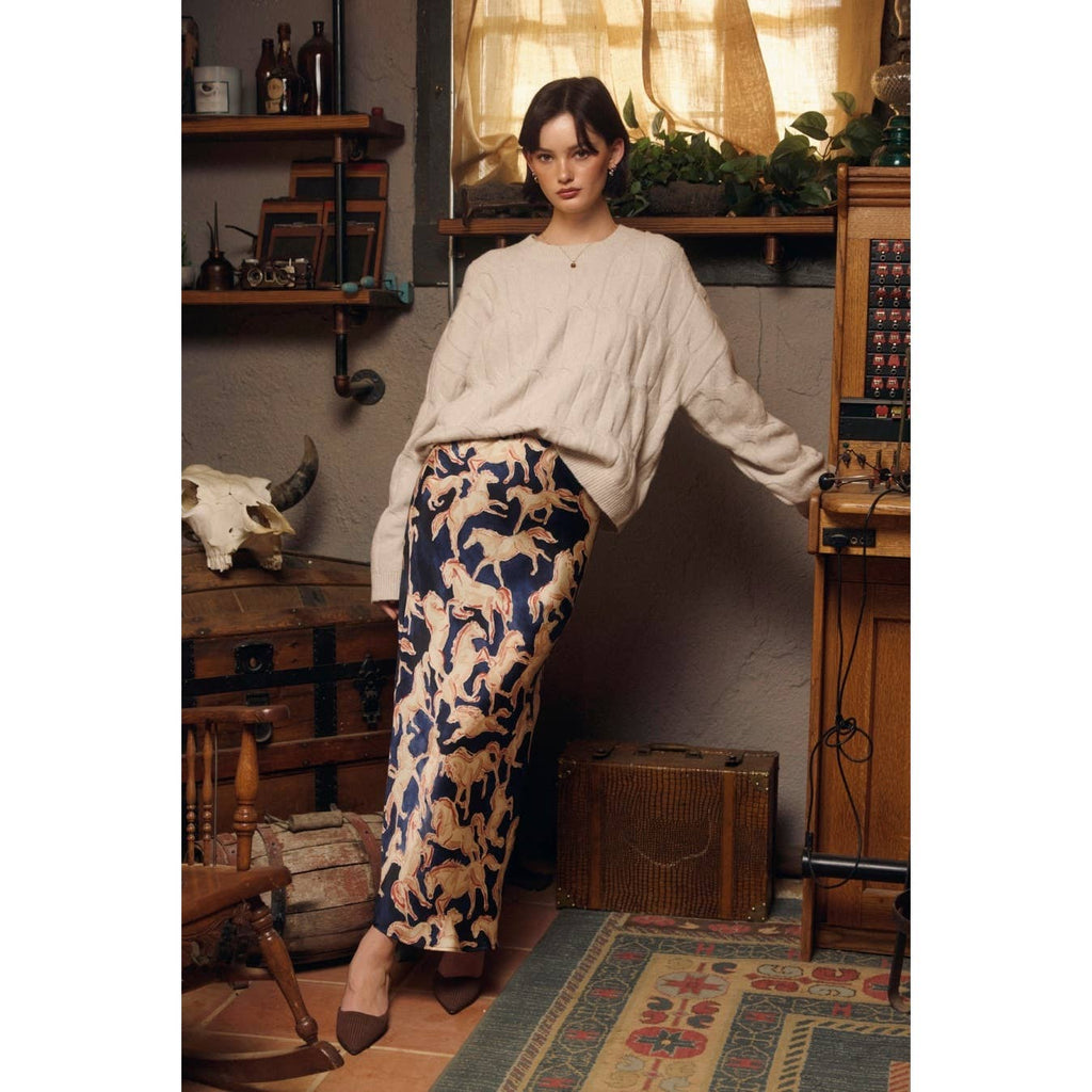 Riverbend Pull On Maxi Skirt