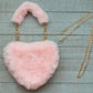 Furry Heart Purse