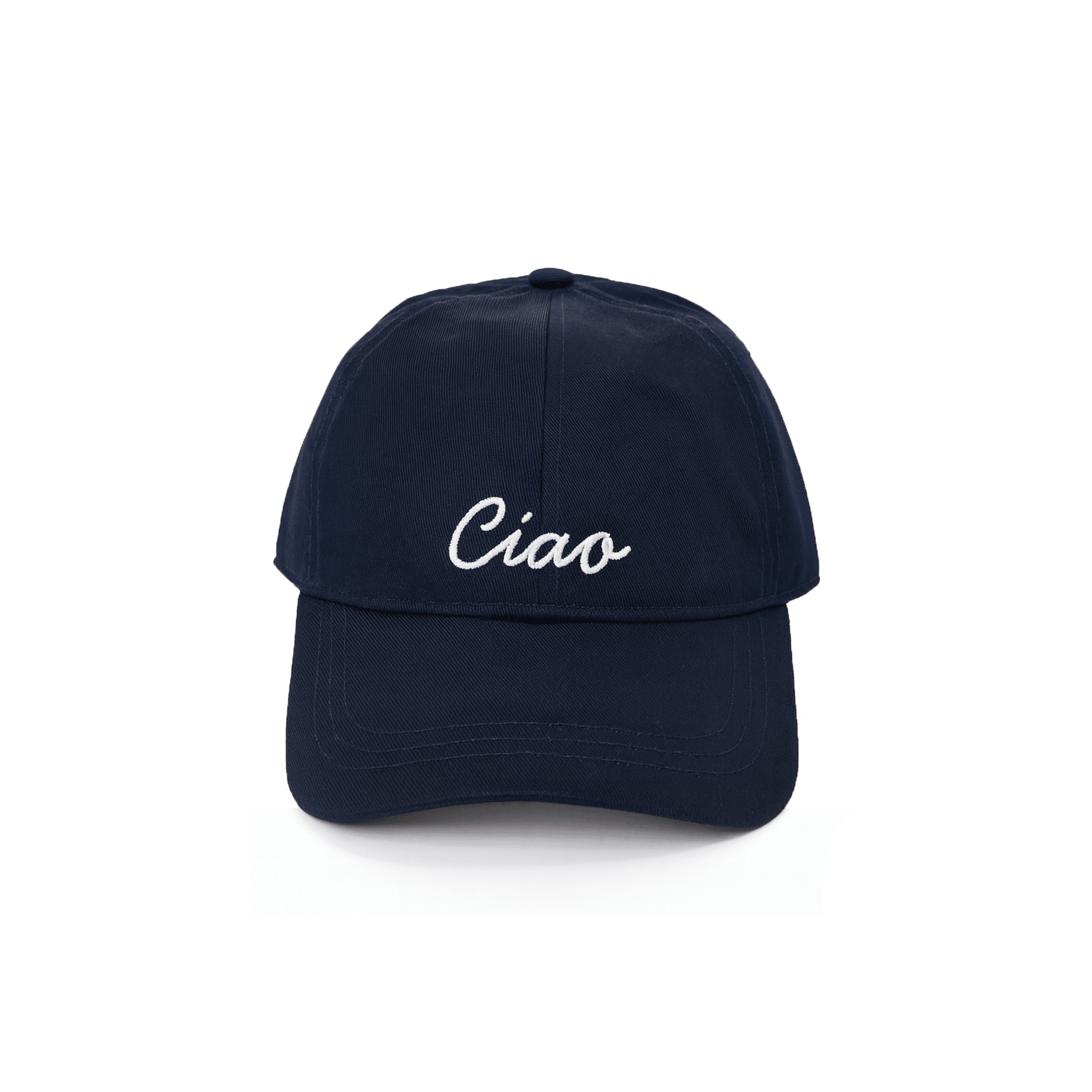 Ciao Embroidered Baseball Hat – Navy