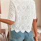 Eyelet Crop