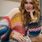 Rainbow Knitted Cardigan