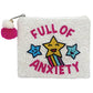 Full Of Anxiety Handmade Beaded Coin Purse