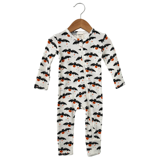 Organic Waffle Basic Zip Romper