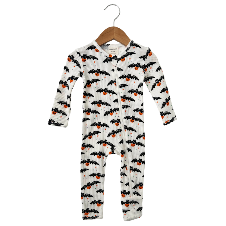 Organic Waffle Basic Zip Romper