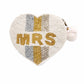 MRS HEART Beaded Coin Purse