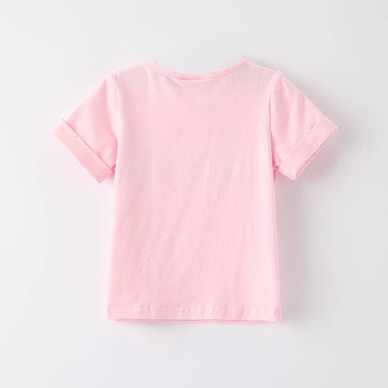 Back To School ABC Chenille Applique Cotton Top