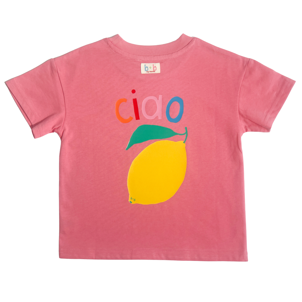 Organic Cotton Tee (Relaxed Fit) - Pink Ciao