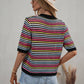 Rainbow Knit Top