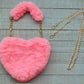 Furry Heart Purse