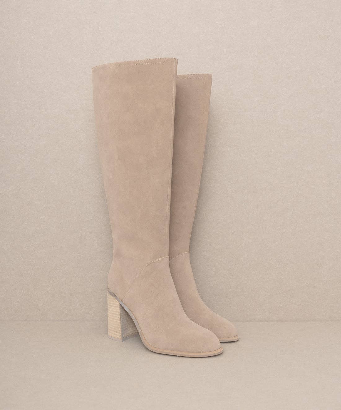 The Cedar Knee High Block Heel Boot