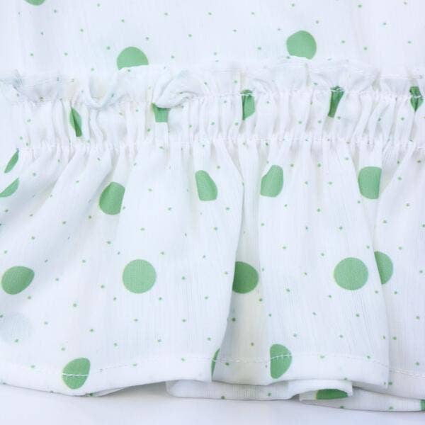 Polka Dot Top Green