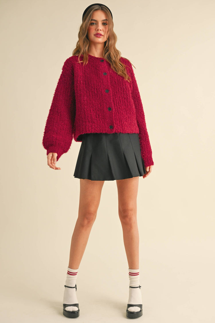Cranberry Cardigan